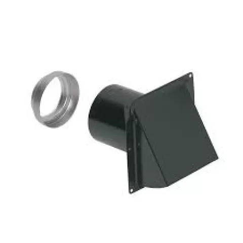 885BL WALL CAP STEEL BLACK 3" & 4"
ROUND DUCT WITH SCREEN AND DAMPER