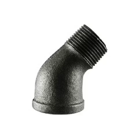 505819 3/4" BLK MALL 45DEG STREET
ELBOW