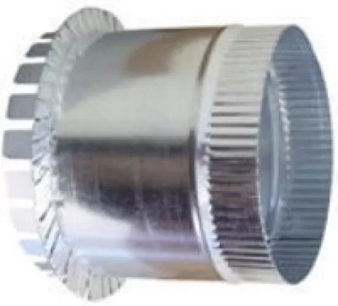 7X6 LONG COLLAR W/1/2" FLANGE &
DAMPER #T275-7D 7X6 LONG COLLAR W/1/2" FLANGE &
DAMPER #T275-7D