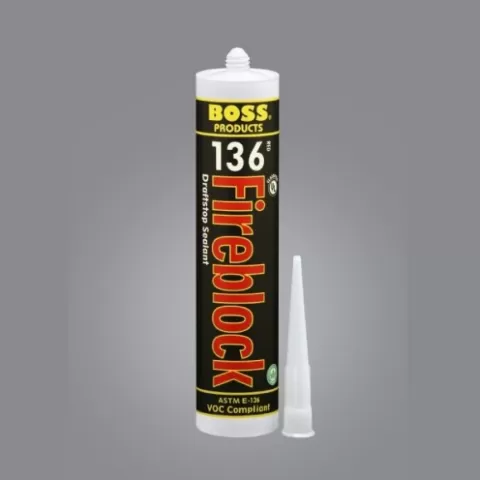 13605 BOSS 136 FIREBLOCK
SMOKE/DRAFT STOP SEALANT 13605 BOSS 136 FIREBLOCK
SMOKE/DRAFT STOP SEALANT