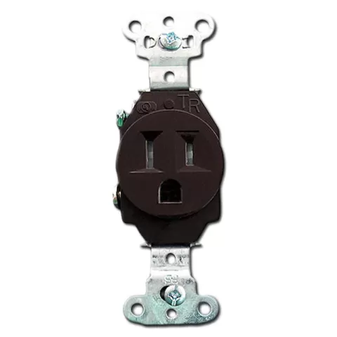 ED1877 SINGLE RECEPTACLE BROWN
20A-125V ED1877 SINGLE RECEPTACLE BROWN
20A-125V