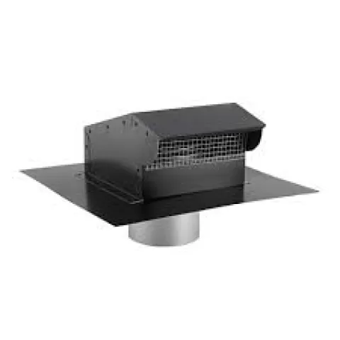 RC 10P BLACK PAINTED STEEL 10" ROOF
CAP W/DAMPER AND SCREEN #79959