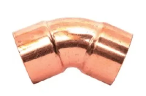 200143 7/8" O.D. 45DEG COPPER ELBOW