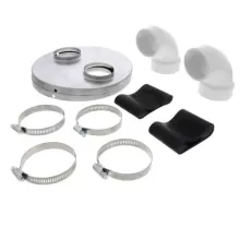 904106 2" PIPE VENT KIT TO
TRANSITION THROUGH OLD ROOF JACK
OPENING FOR MG2R
