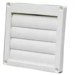 110286 4" WHITE PLASTIC DRYER VENT
W/O PIPE 