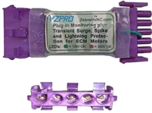 VZPRO ECM PROTECTOR PLUG-IN SPIKE
& SURGE PROTECTOR FOR 5-PIN ECM
POWER HARNESS