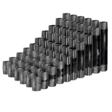 500865 1"XCLOSE-6 BLK NIPPLE 6 PACK