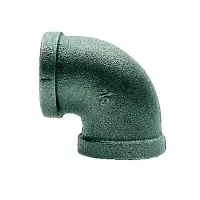 506210 3/4"X1/2" BLK MALL 90DEG
REDUCING ELBOW