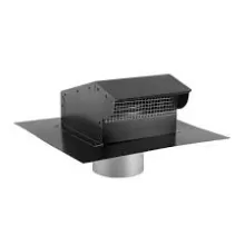RC 10P BLACK PAINTED STEEL 10" ROOF
CAP W/DAMPER AND SCREEN #79959